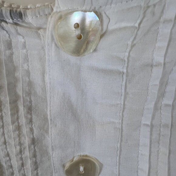 White Zara Cotton 3/4 Sleeve Midi Dress Size XL but fits like Medium - Picture 8 of 11